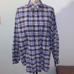 Ralph Lauren Oxford Plaid Button Down size L